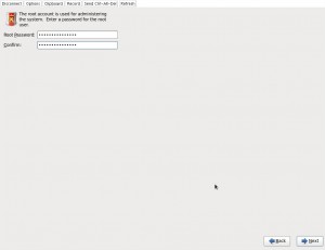 Set root password